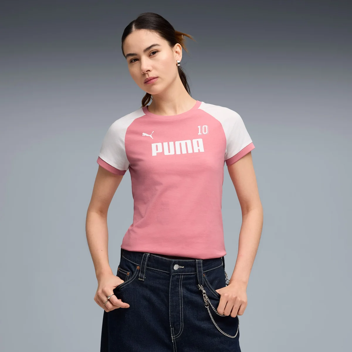 Camiseta PUMA Sport Ringer Feminina