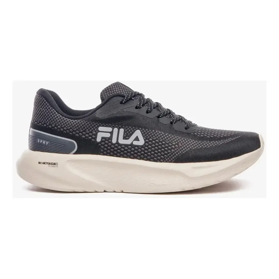 Tênis Masculino Spry Fila Preto/grafite/cinza Lisa 38 Br