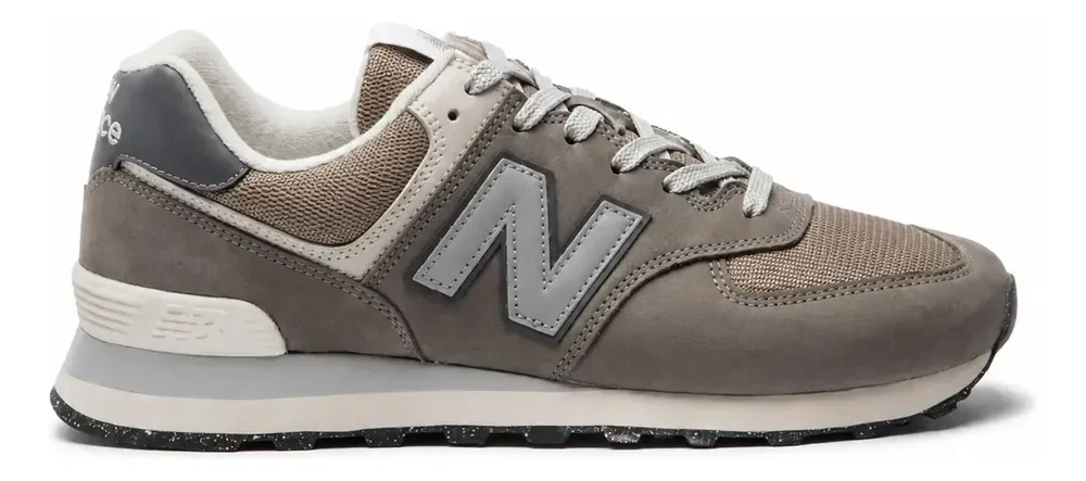 Tenis New Balance 574v2 Unissex Cinza E Taupe Liso 40 Br
