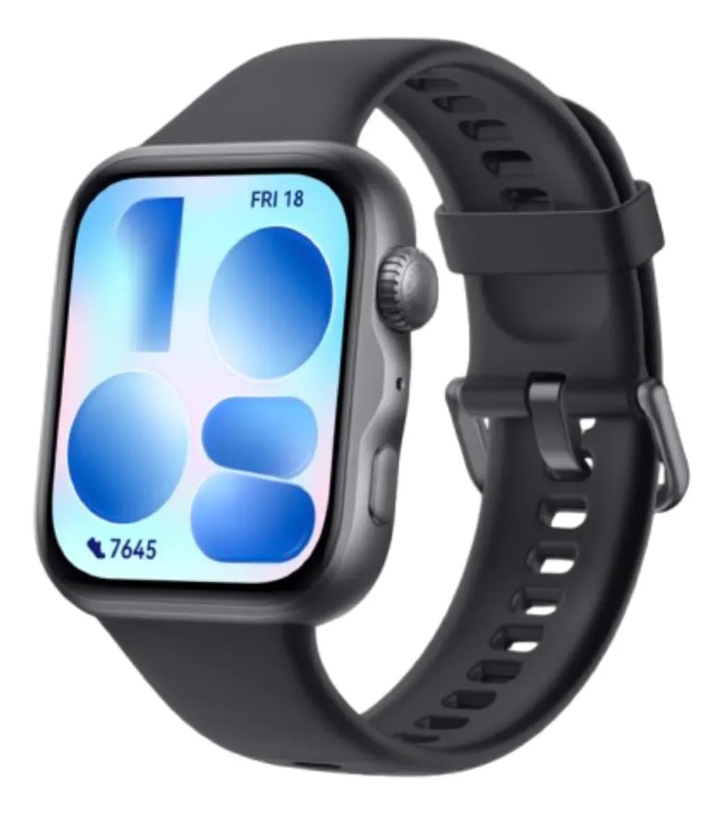 Smartwatch, HUAWEI WATCH FIT 5, AMOLED de 1,82" Design Leve, Mini Treino, Bateria com Até 10 Dias, 64 GB, Gerenciamento Avançado da Saúde, Monitor do Sono, GPS, Compatível com iOS e Android, Preto