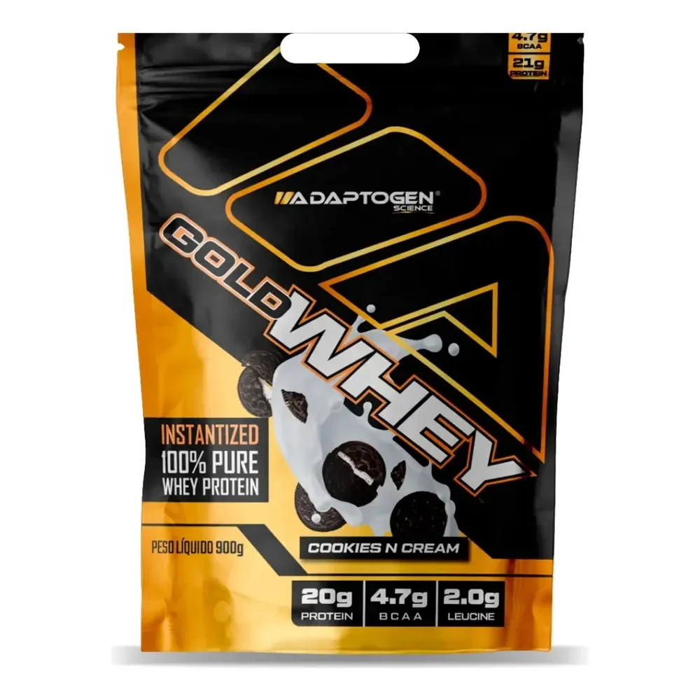 Gold Whey Adaptogen Science Proteínas Cookies E Cream Biscoitos