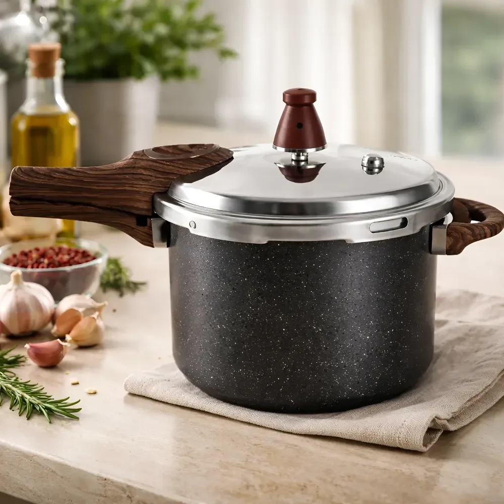 Panela De Pressão Antiaderente/brinox/cerâmica/aluminio 4,2l Granito