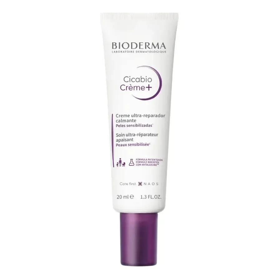 Creme Ultra-reparador Calmante Bioderma Cicabio Creme+ 20ml Todo Tipo De Pele Dia/noite