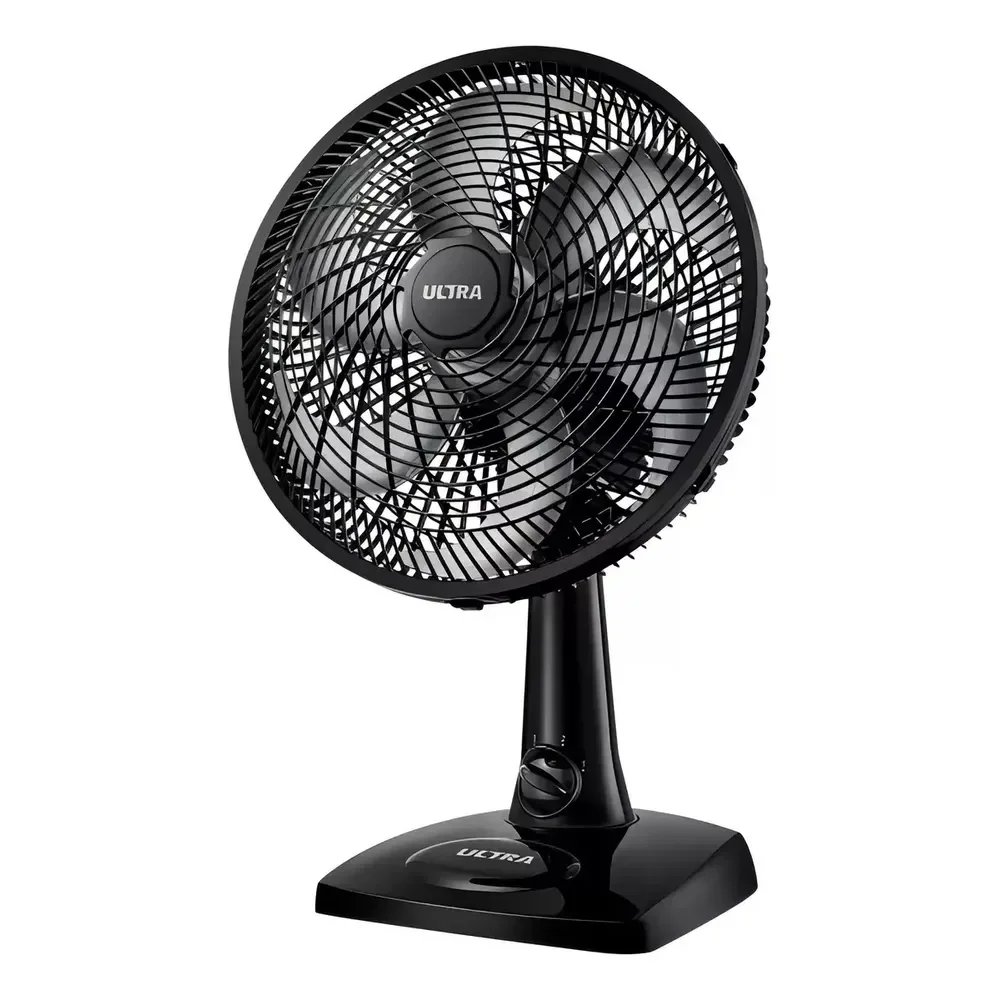Ventilador De Mesa ou Parede Ultra Mondial 50w V-30-6p-b Material Das Pás Plástico Quantidade De Pás 6 Cor Preto