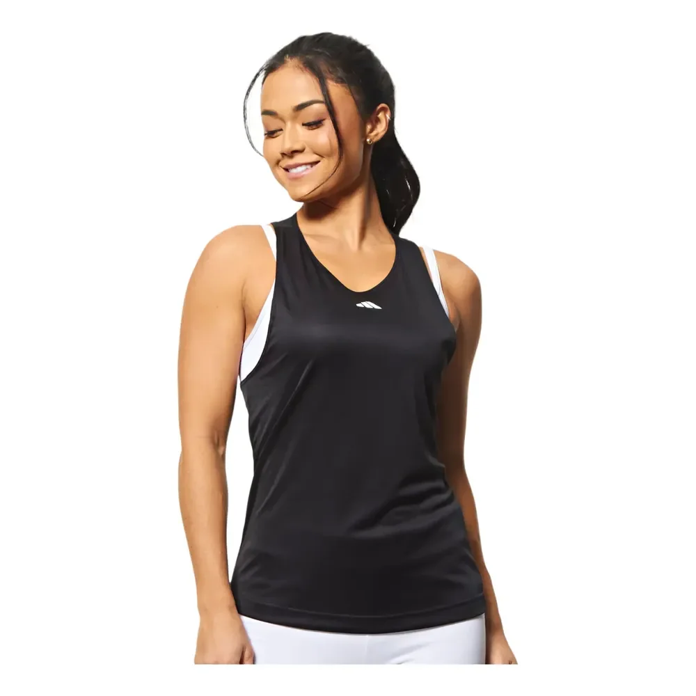 Regata Feminina Básica Para Treino adidas Preto Liso G Lisa