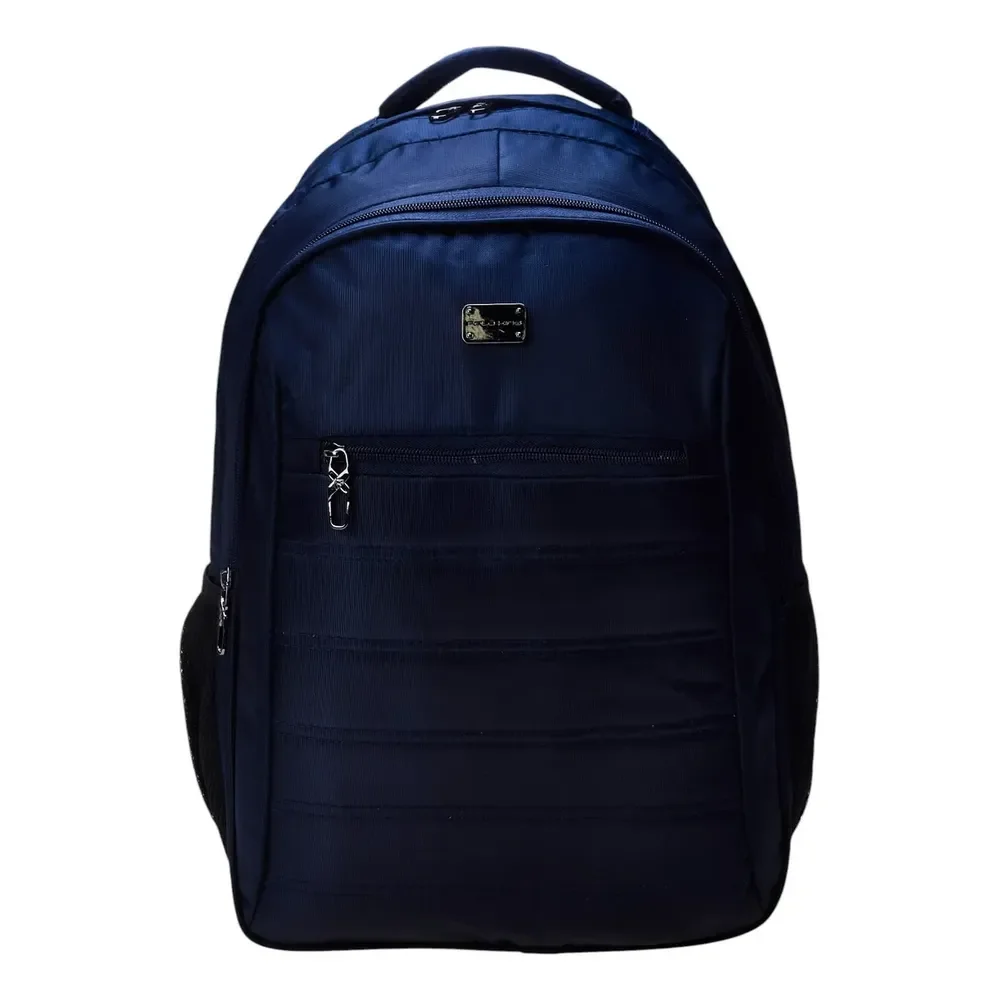 Mochila Urbana Masc/femi Mn51587pkaz Em Poliéster Polo King Azul Liso