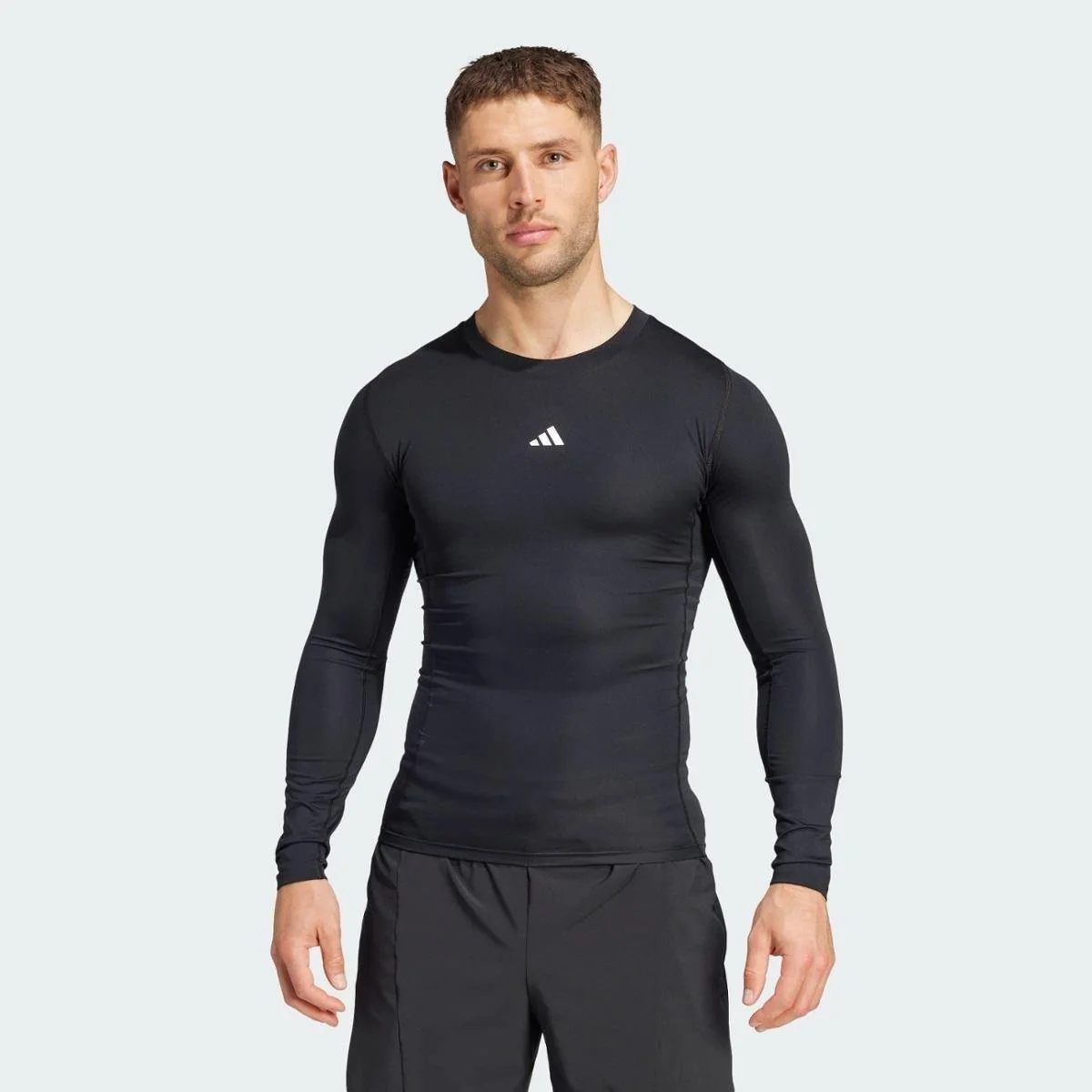 Camiseta Adidas Manga Longa Techfit Masculina