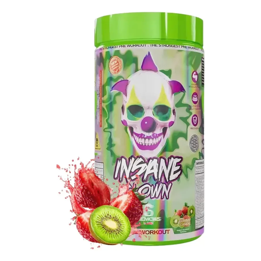 Demons Lab Suplemento Alimentar Aminoácidos Em Pó Insane Clown 350g Sabor Gummy Doces Mastigáveis