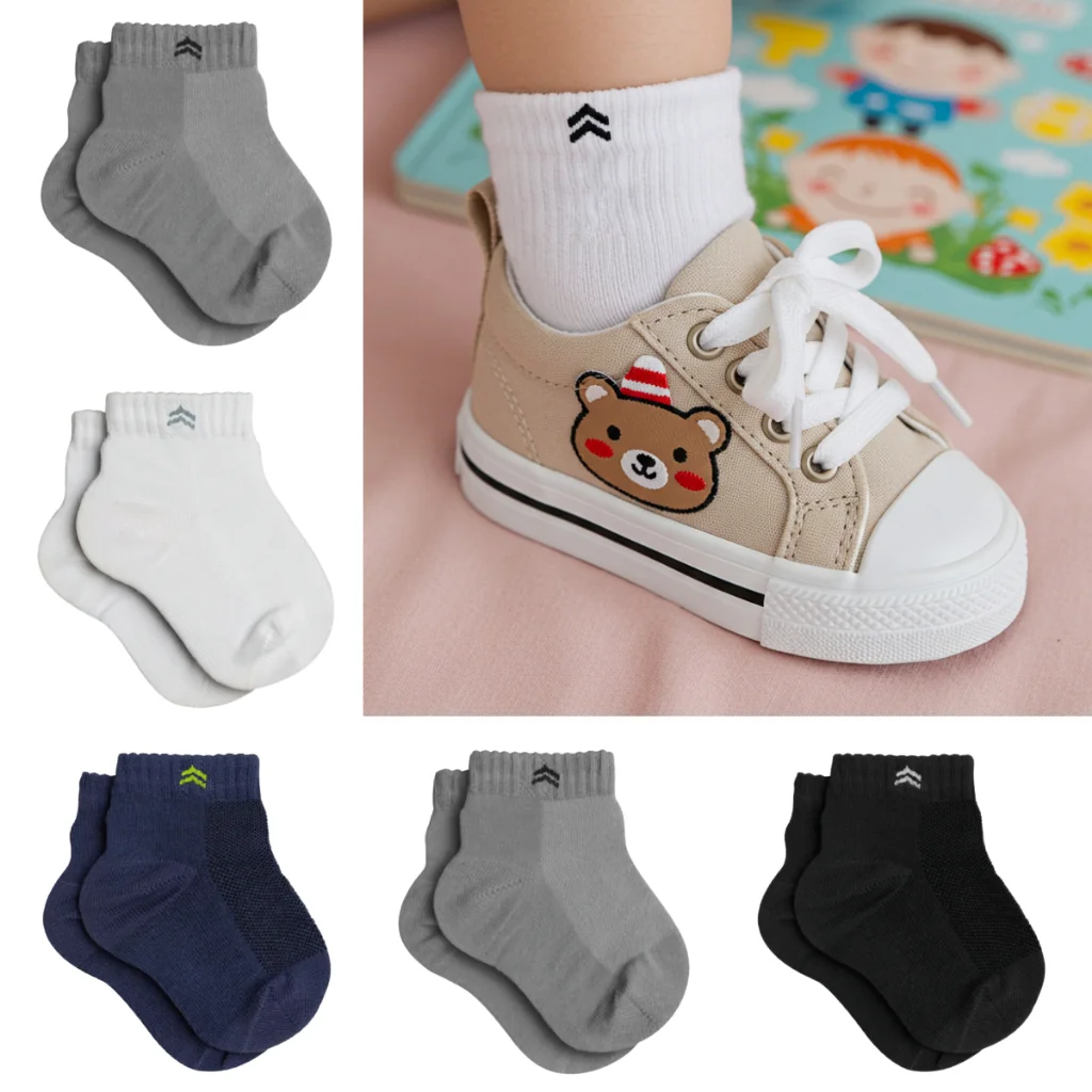 Kit 10 Pares de Meia Infantil Bebês Up 02025 Algodão Cano Médio
