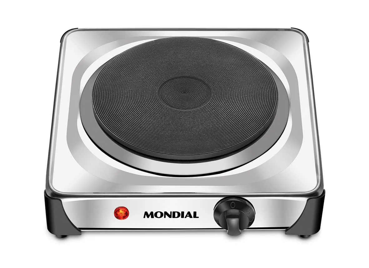 MONDIAL Fogão Elétrico Fast Cook, Inox, 1000W, 110V - FE-04