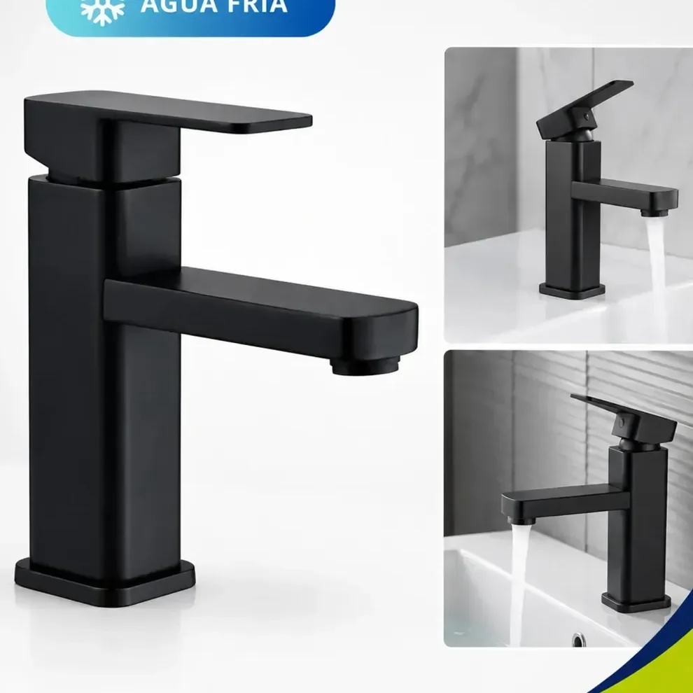 Vittak Torneira Para Banheiro Preto Fosco Água Fria Abs Com Arejador Instalação Em Bancada Fácil Limpeza E Alta Durabilidade