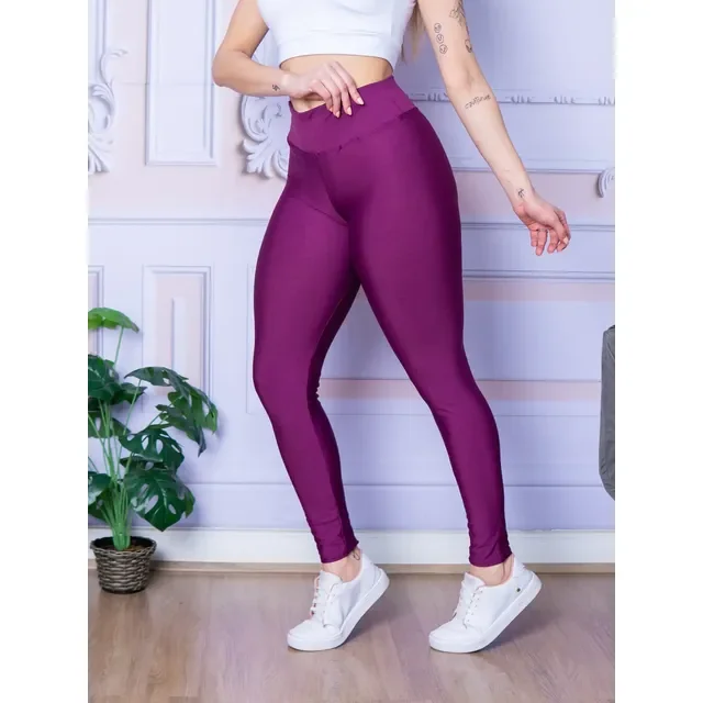 Calça Legging Feminina Fitness Cintura Média