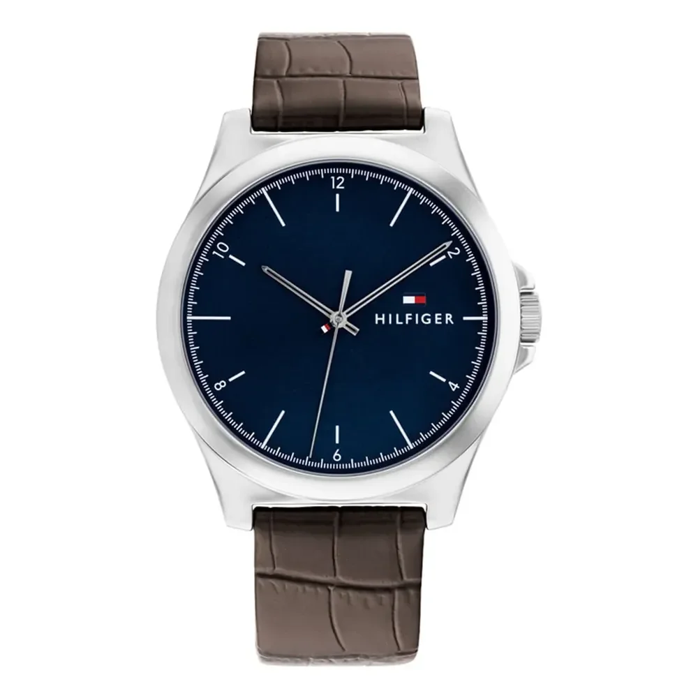 Relógio Tommy Hilfiger Masculino Couro Marrom 1710549 Marrom Azul
