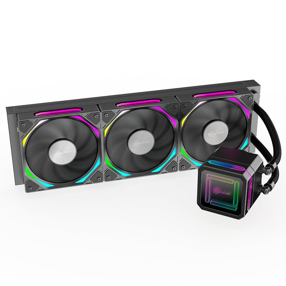 Water Cooler Gamer Kalkan Delta 360 Wireless ARGB Preto KLK00051