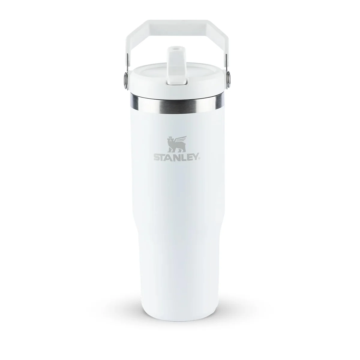 Stanley - Garrafa Térmica IceFlow Flip Straw Isolada em Aço Inoxidável e Reutilizável, Resistente a Vazamentos, 887 ml, Frost
