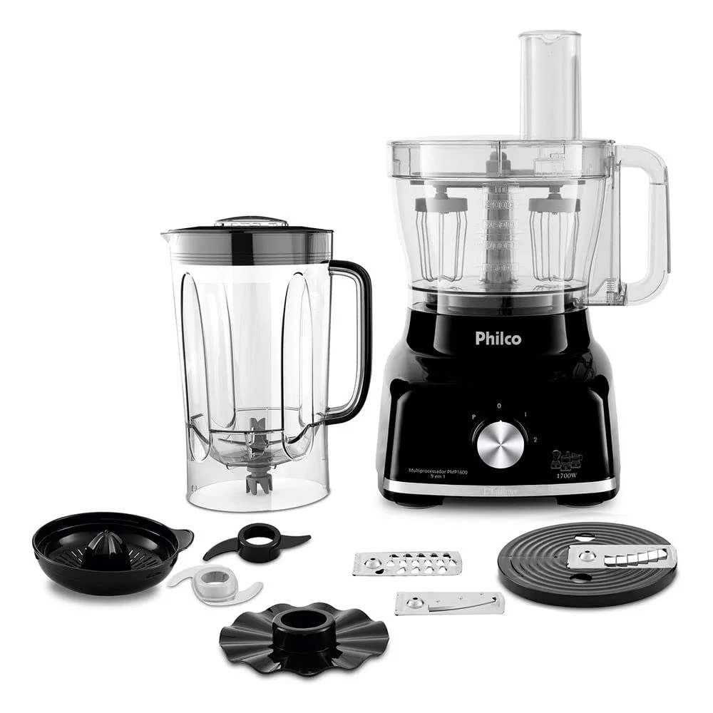 Multiprocessador, Pmp1600p, 1700W, Preto, 127v, Philco
