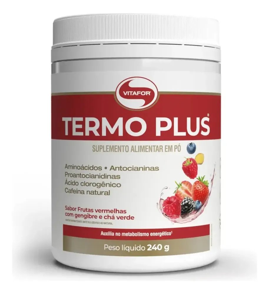 Suplemento Alimentar Termoplus Frutas Vermelhas Com Gengibre e Chá Verde 240g Vitafor