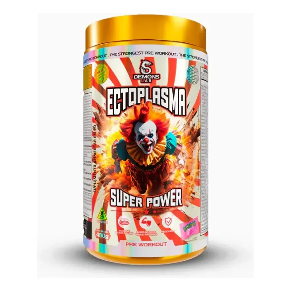 Pré-treino Ectoplasma Demons Lab 480g Cafeína Tutti Frutti Tutti Fruit