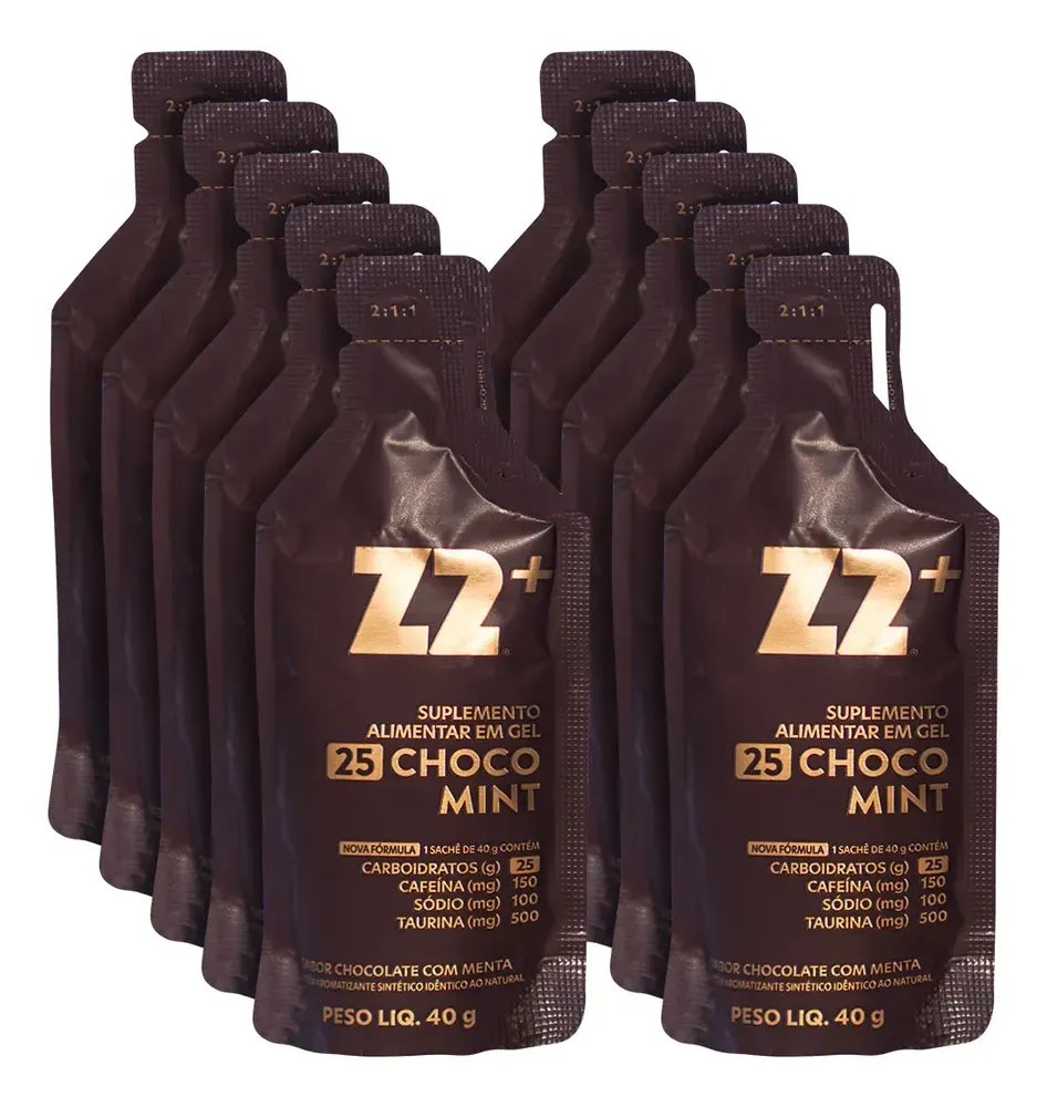 Energy Gel Z2+ Choco Mint Box 10 Unidades Sachê 40g