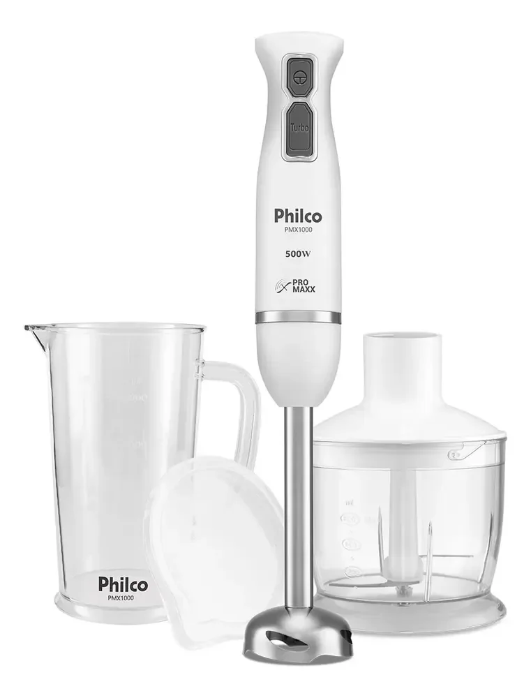 Mixer Philco PMX1000 4 Lâminas Pro Maxx 2 E 1 500w Branco