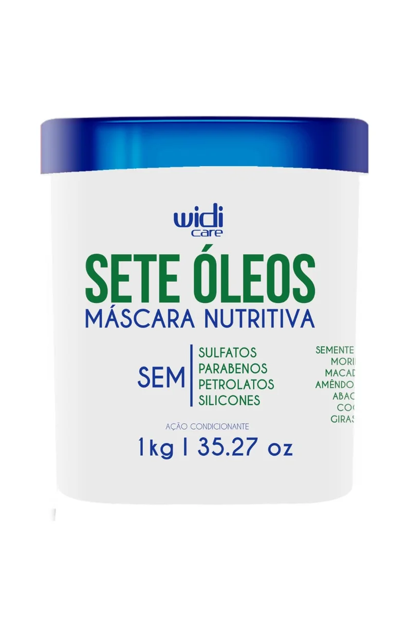 Widi Care Máscara Nutritiva Sete Óleos 1 Kg Branco Grande