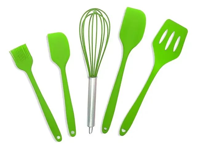 Jogo De Cozinha Kit5 Peças Utensílios De Cozinha Em Silicone