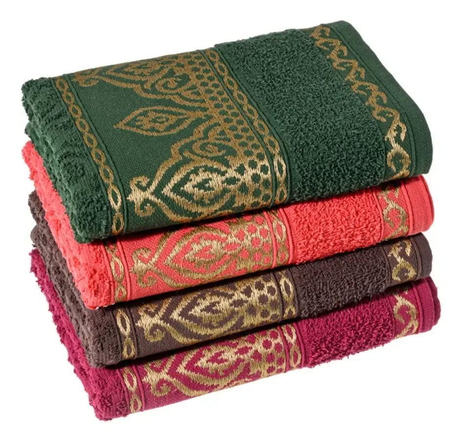 Kit 4 Toalha Rosto Algodão 330g/m2 Luxo Laune Haus Cores Sortidas