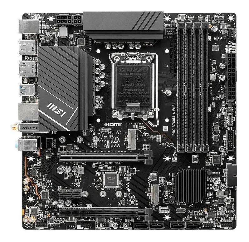 Placa-mãe Msi Pro B760m-a Wifi Lga 1700 Micro-atx Ddr5
