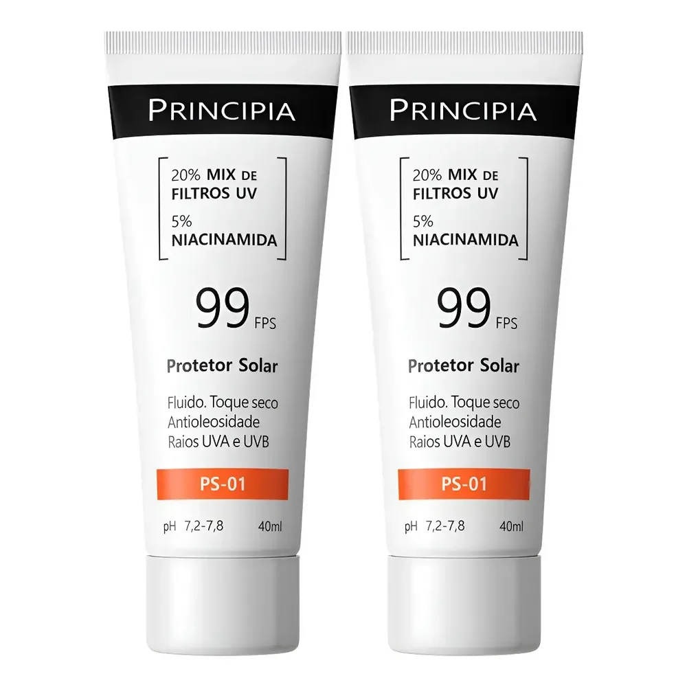 Principia Kit C/ 2 Protetor Solar Facial Ps-01 Fps 99