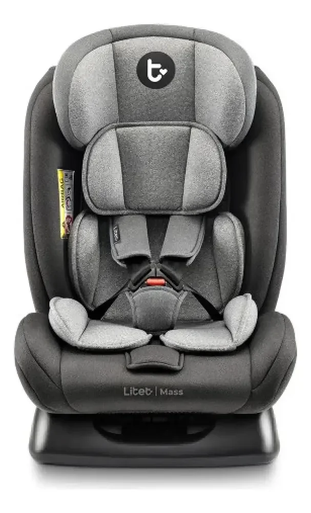 Cadeirinha Infantil Para Carro Mass Litet 0 A 36kg Preta E Cinza Com 13 Ajustes E 4 Reclínios - BB458