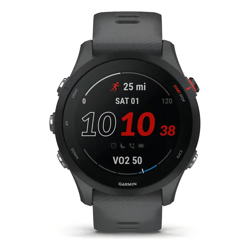 Relógio Garmin 255 Forerunner Cinza Novo Original Cinza Ardósia Esportivo Preto
