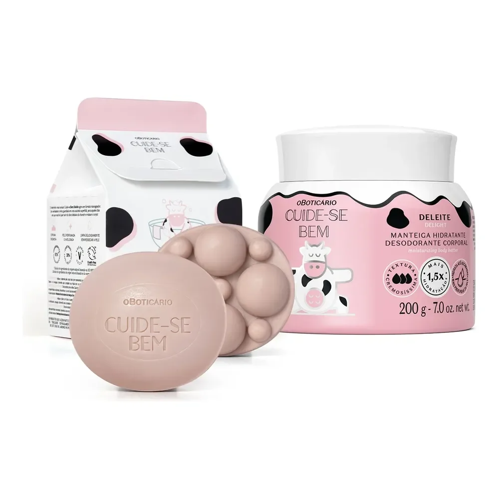 Combo Cuide-se Bem Deleite: Manteiga Corporal 200g +sabonete
