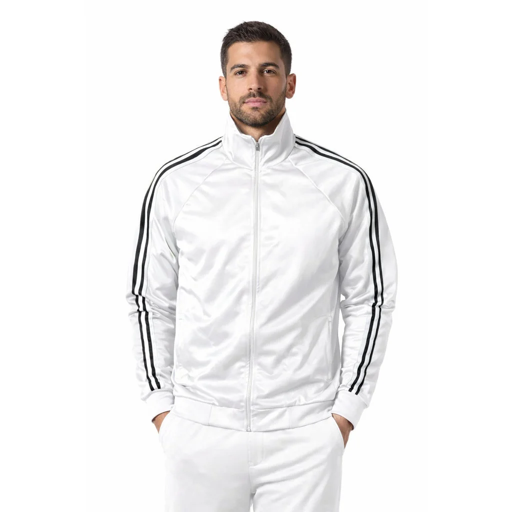 Jaqueta Masculina Gola Alta com Faixas Dryfit Moda Outono/Inverno 2K26