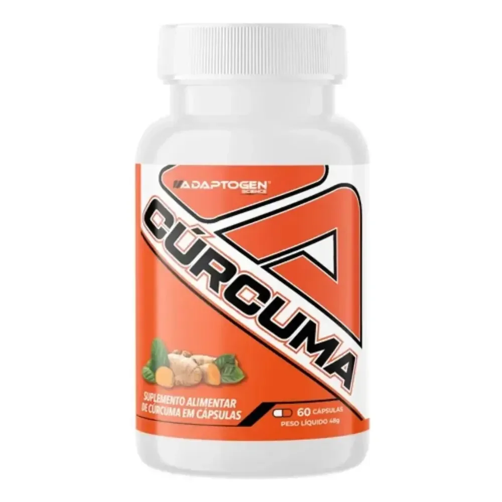 Curcuma Adaptogen Science Pote 60 Capsulas Sem Sabor