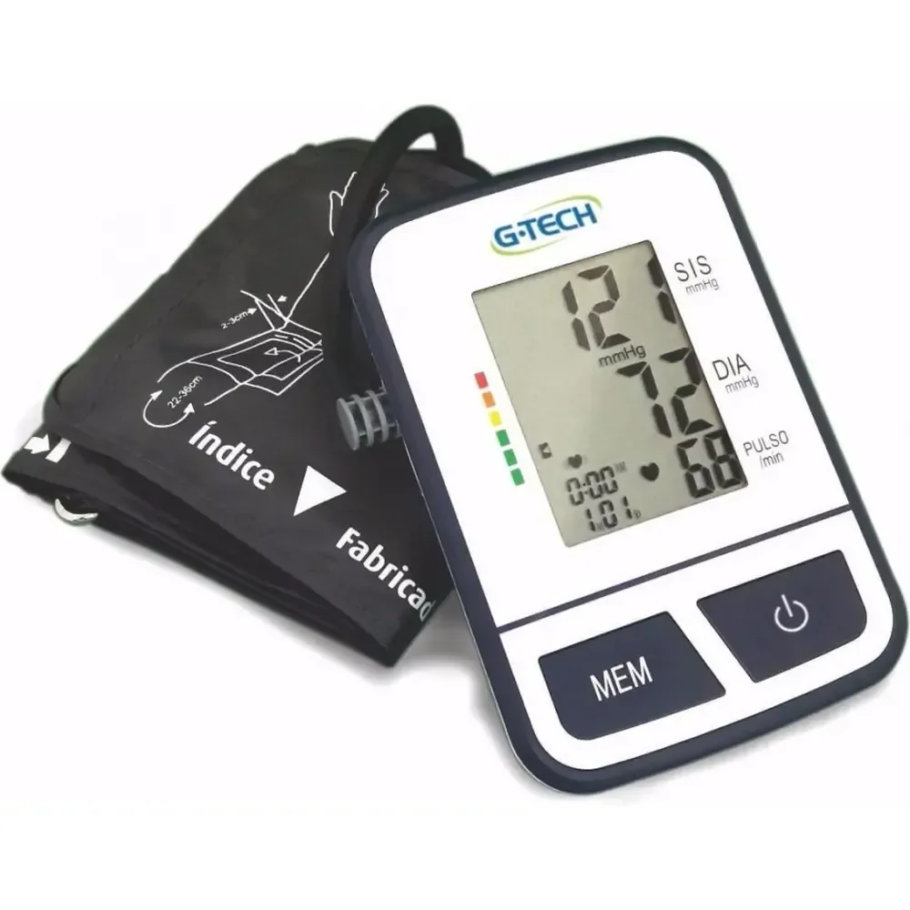 Aparelho Medidor De Pressão Digital De Braço Bsp11 G-tech Branco