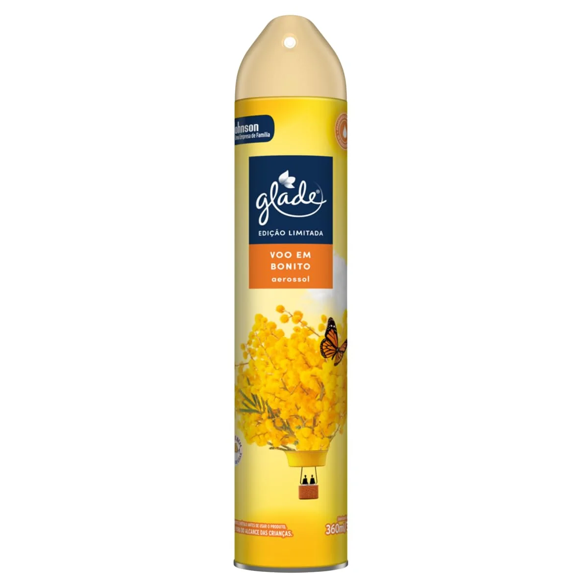 Glade Aromatizador de Ambiente Aerosol, Edição Limitada Voo em Bonito, Cheiro para Ambiente, 360ml
