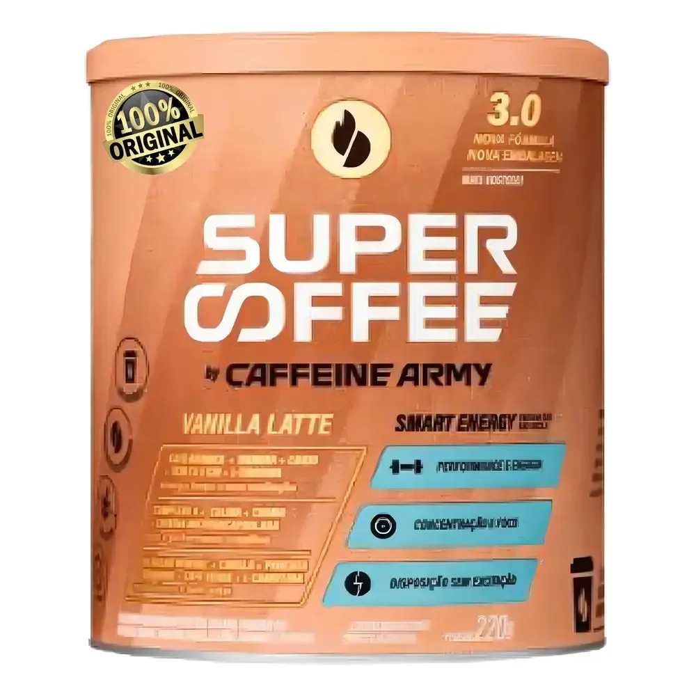 Supercoffee 3.0 Super Coffee (220g) - Caffeine Army Sabor Vanilla Latte Baunilha