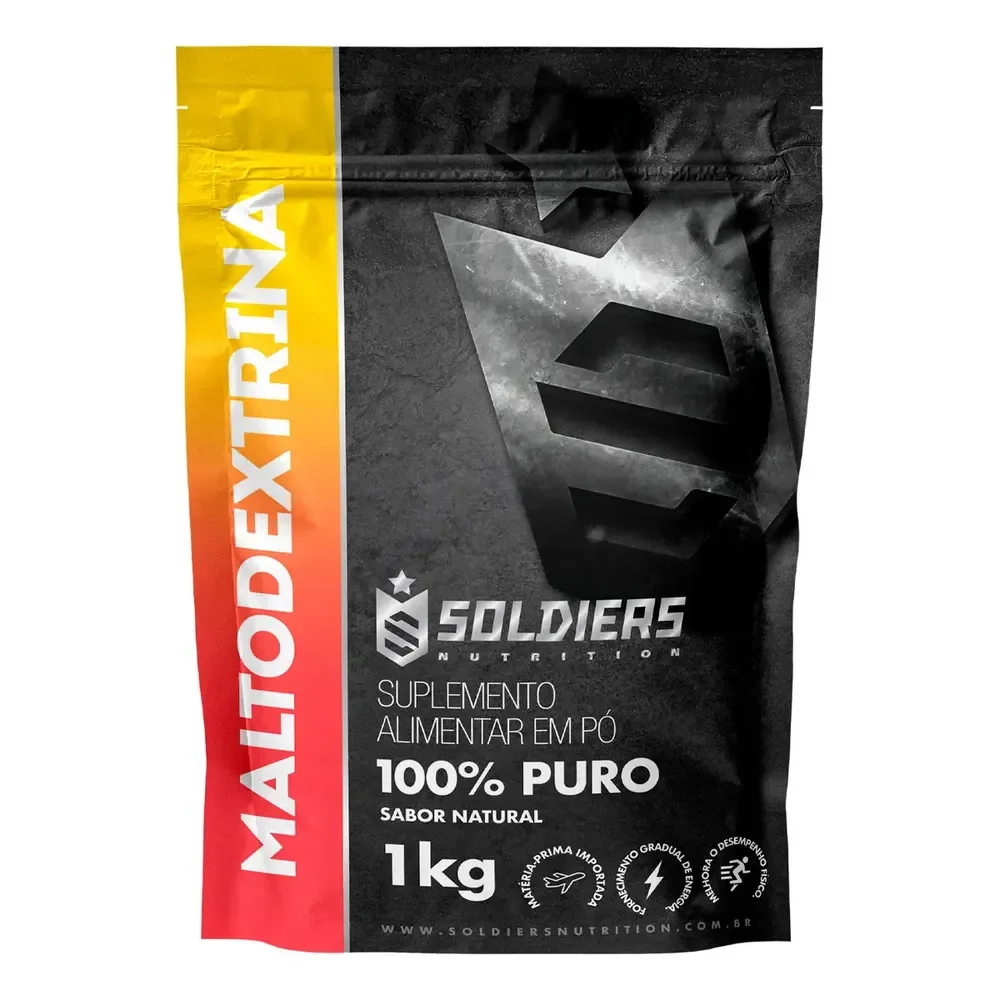 Maltodextrina 1kg 100% Pura Soldiers Nutrition Ingrediente Natural Bem-estar 100% Puro