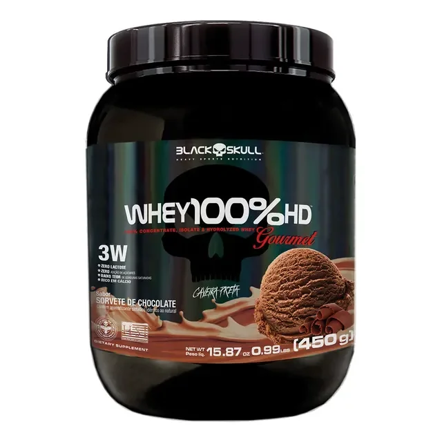 Whey 100%hd Gourmet 450g Black Skull