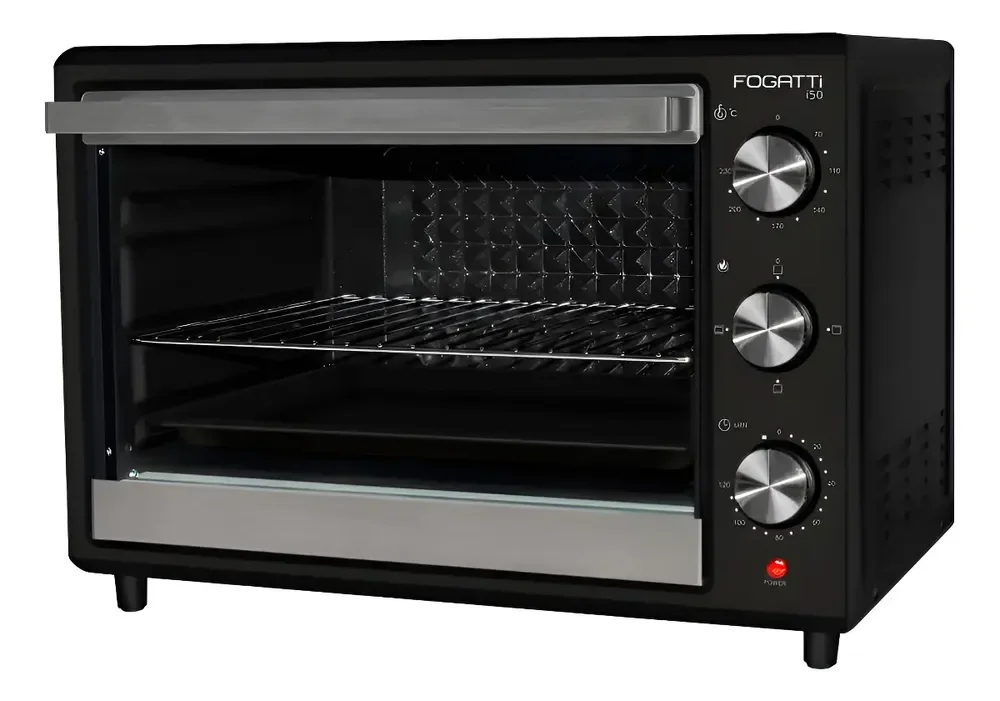 Forno Elétrico Fogatti De Bancada 50 Litros 110v I50 Preto 127v Preto