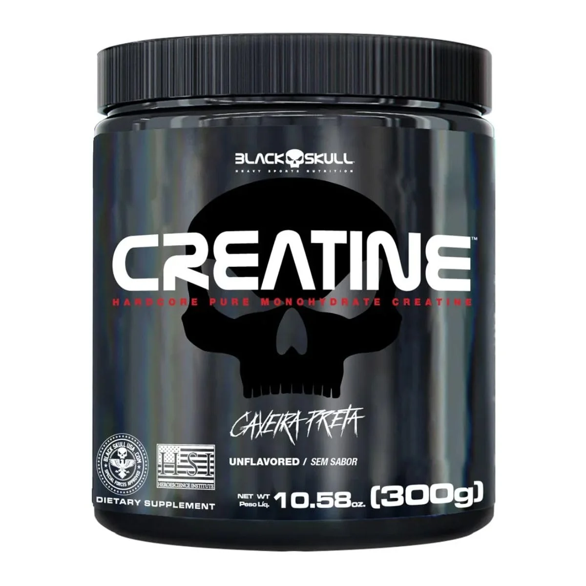 Creatine - Creatina Monohidratada - 300g - Black Skull