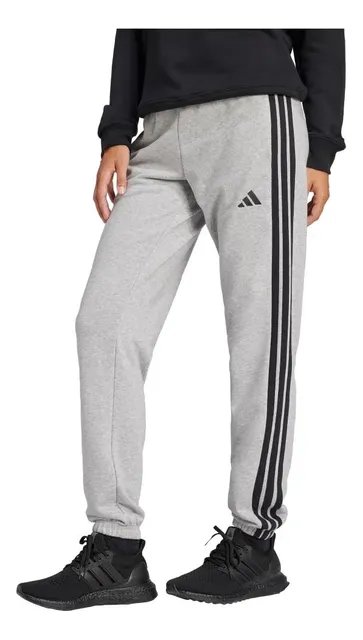 Calça Essentials French Terry Cuffed 3 Listras adidas
