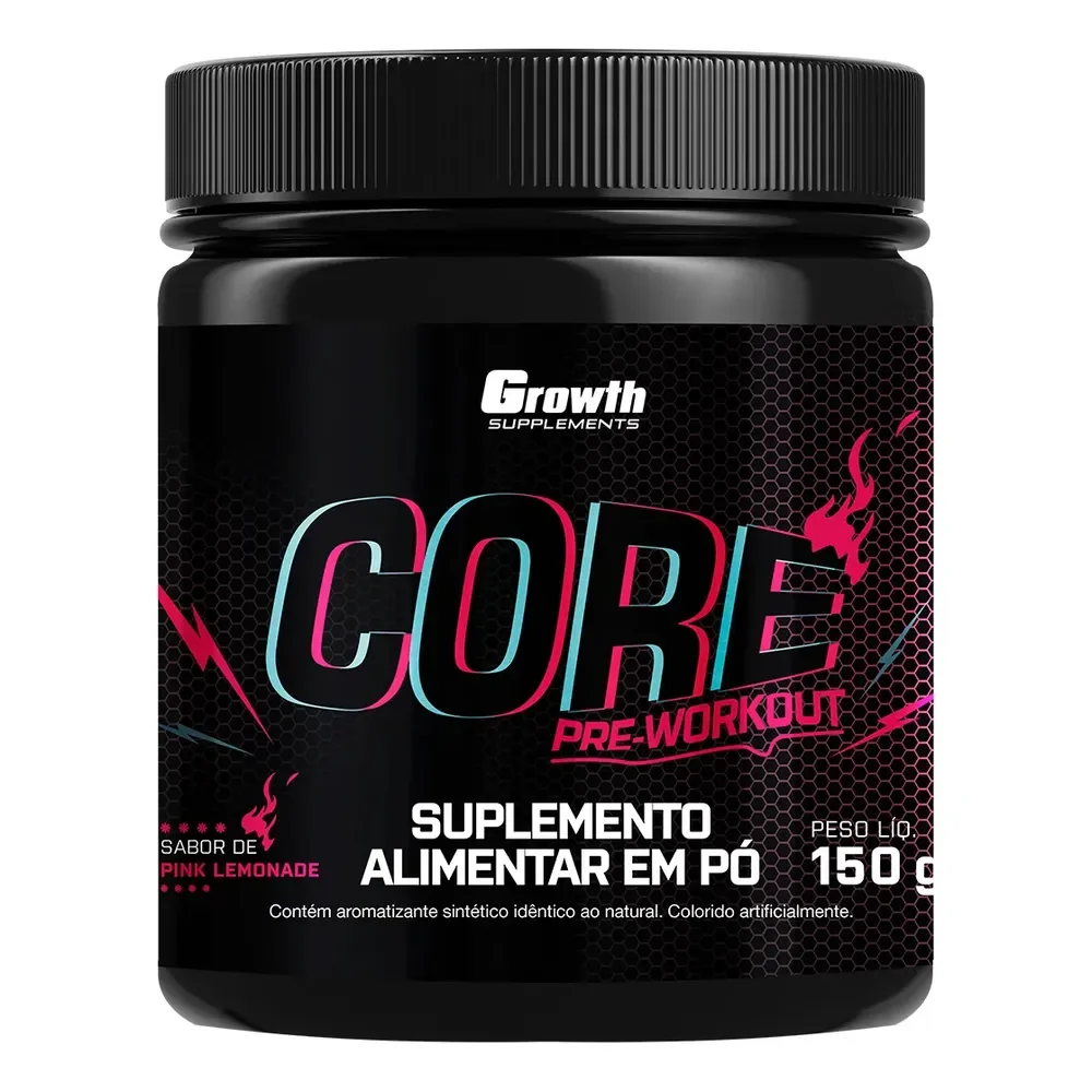Pré Treino Core 150g Growth Supplements Pink Lemonade