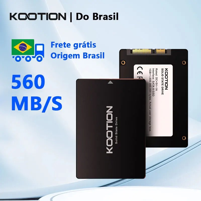 KOOTION SSD SATA Disco Rígido 128GB 240GB 480GB 512GB 1TB SATA3 Discos de 2,5 Polegadas Disco Rígido Interno HDD para PC Laptop PS4