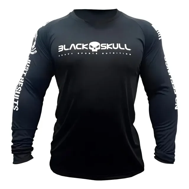 Camiseta Blackskull Manga Longa Dry Fit Original Camisa