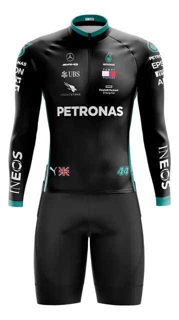 Roupa Para Ciclismo Masculino Conjunto Ciclista Petronas