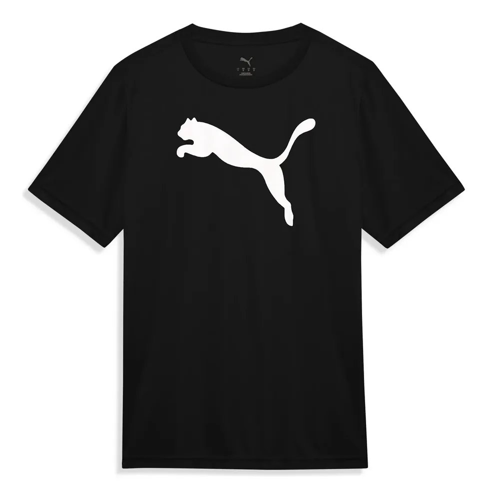 Camiseta Ess Puma Logo Poly Puma Preto G