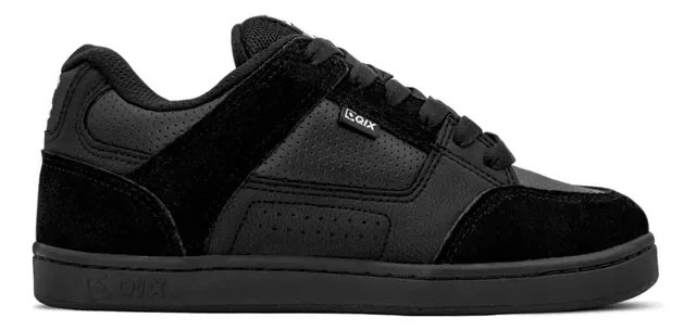 Tênis Qix Skate Retrô Am Unissex | Preto Preto