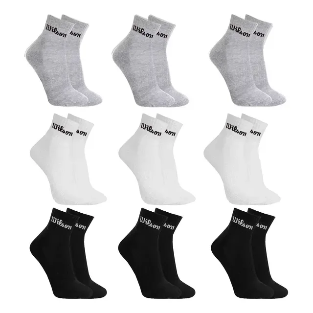 Kit 9 Pares Meias Wilson Cano Médio Masculino Adulto
