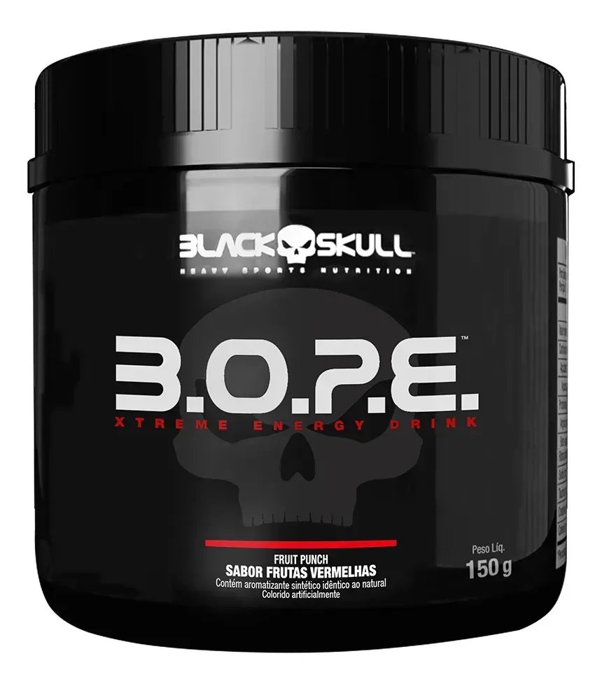 Pre Workout B.o.p.e. 150g Black Skull Sabor Frutas Vermelhas